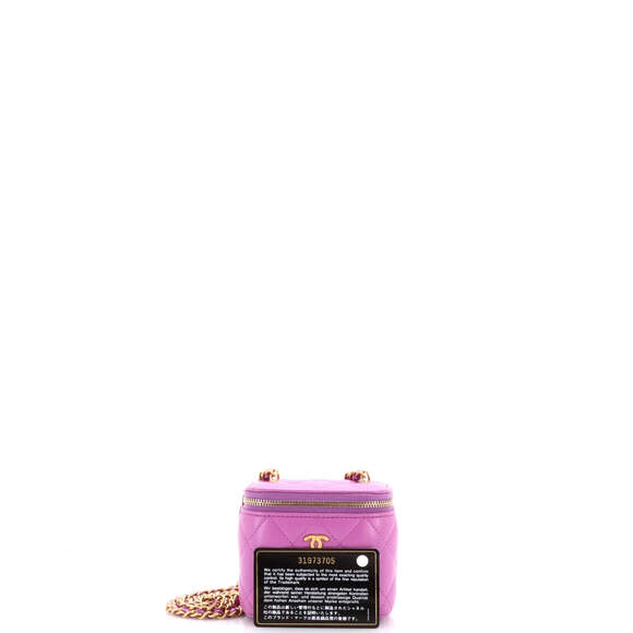 Chanel Mini Pearl Crush Vanity Case with Chain Quilted Lambskin - Picture 2 of 7